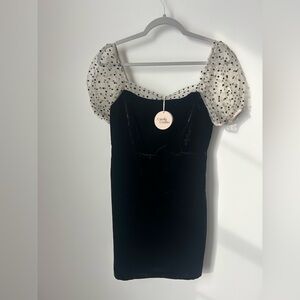 Camila Coelho black mini dress